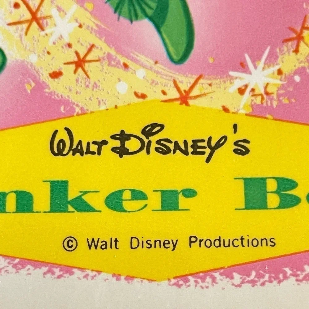 Set of 4 Peter Pan Tinker Bell 17x11 Placemat Walt Disney Castle Vintage 1960s